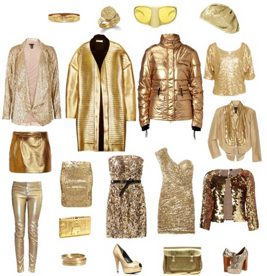 Золото, серебро, бронза, или какой цвет в моде в 2012.